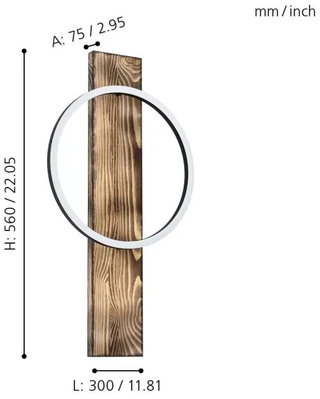 Eglo 99353 - Applique LED BOYAL LED/12W/230V