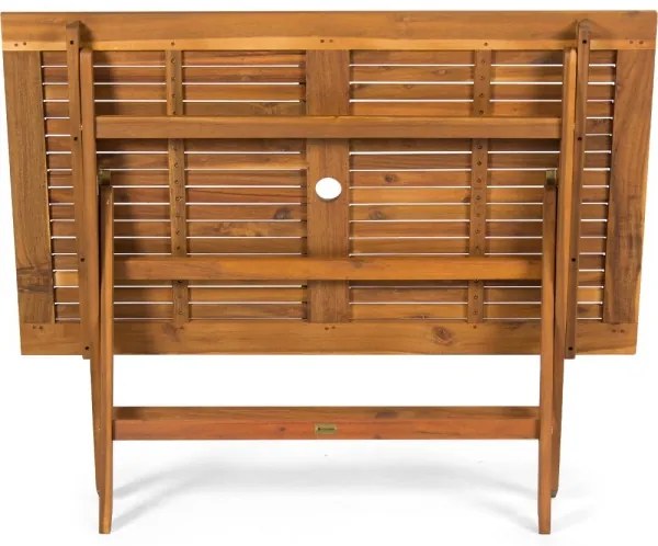 Fieldmann - Tavolo da giardino pieghevole 120x70 cm acacia