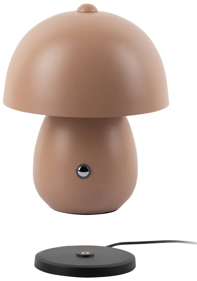 Lampada da tavolo LED marrone chiaro con paralume in metallo (altezza totale 18 cm) Mono LED – Leitmotiv