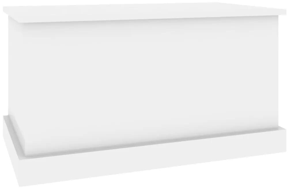 Contenitore bianco lucido 70x40x38 cm legno multistrato