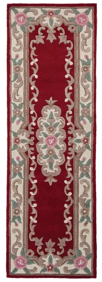 Tappeto in lana rossa 67x210 cm Aubusson - Flair Rugs