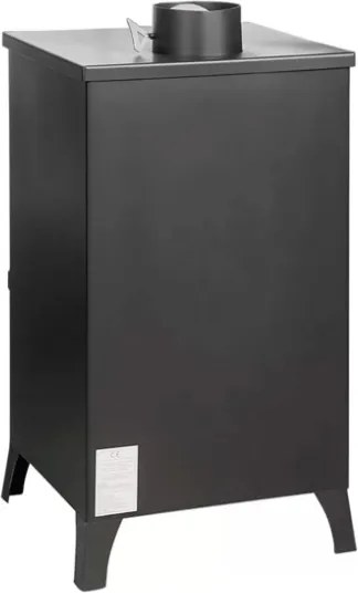 Stufa A Legna In Acciaio 15 kW Olga Beige 45,5x48,5xh91 Uscita Fumi Superiore