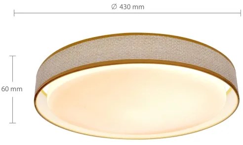 Brilagi - Lampada da soffitto dimmerabile KIANIA LED/48W/230V 3000-6500K + DO
