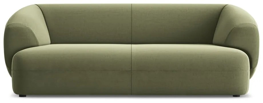 Divano verde con rivestimento in velluto 212 cm Moana – Makamii