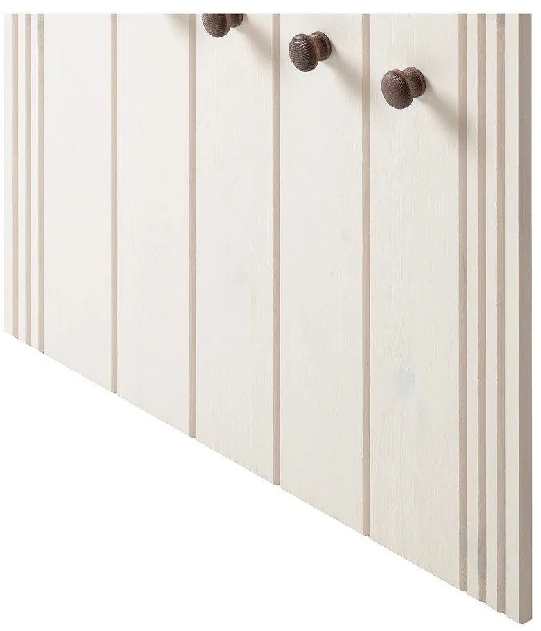 Set di mobili da ingresso bianco in pino massiccio 60x120x25 cm Anita – Støraa