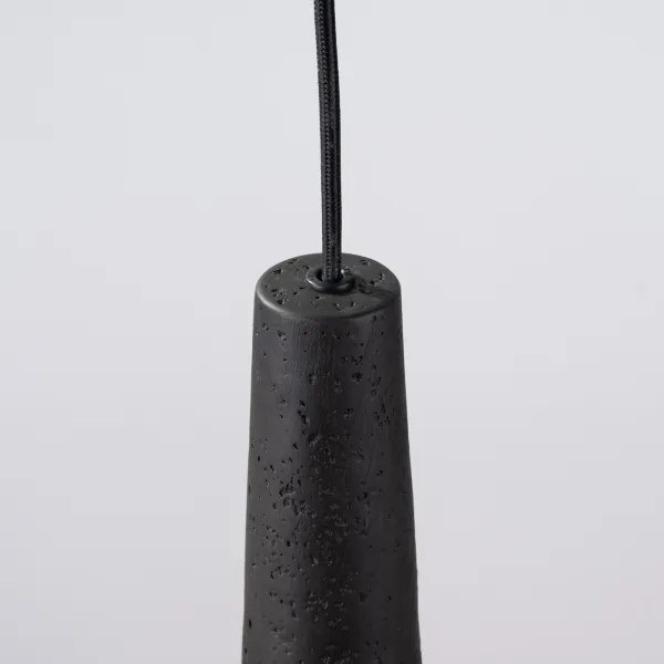 Sollux SL.1355 - Lampadario a sospensione con filo ELECTRA 1xGU10/10W/230V calcestruzzo/nero