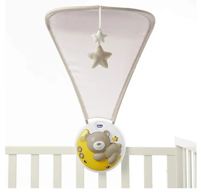 Chicco - Proiettore per culla con melodia 3in1 NEXT2MOON 3xAA grigio