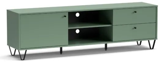 Mobile TV 180 Cm Con Anta Cassetti E Vani A Giorno Aldo Verde