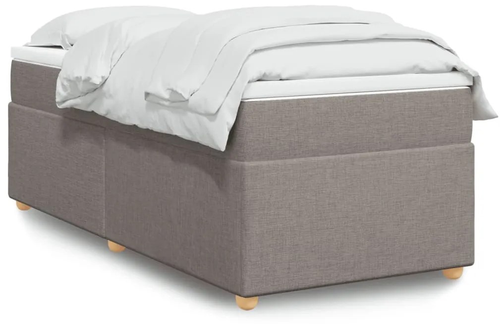 Giroletto A Molle Con Materasso Tortora 90x190 Cm İn Tessuto /