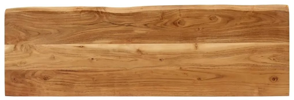 Panca con bordi vivi 105 cm in legno massello di acacia