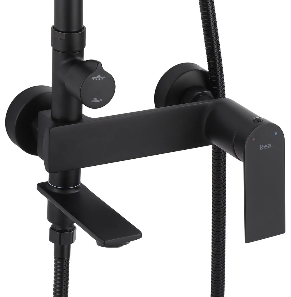 Set doccia REA STORM BLACK MATT