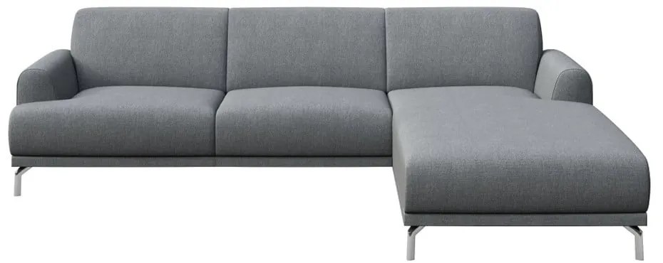 Divano angolare grigio chiaro, angolo destro Puzo - MESONICA