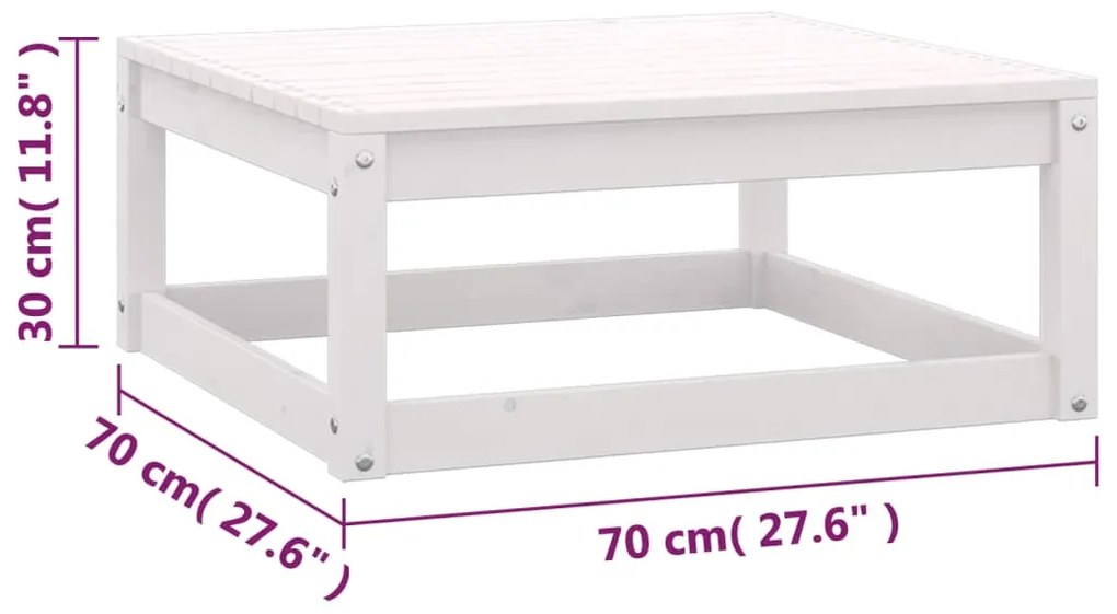 Set Divani da Giardino 6 pz con Cuscini Legno Massello di Pino