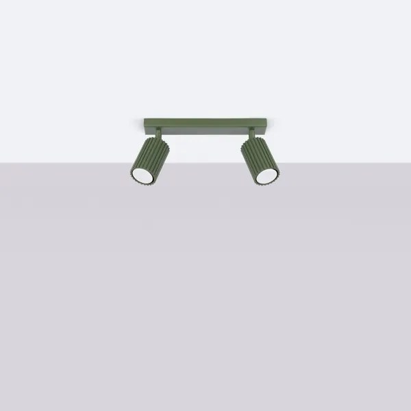 Brilagi - Faretto CRESTO 2xGU10/10W/230V verde