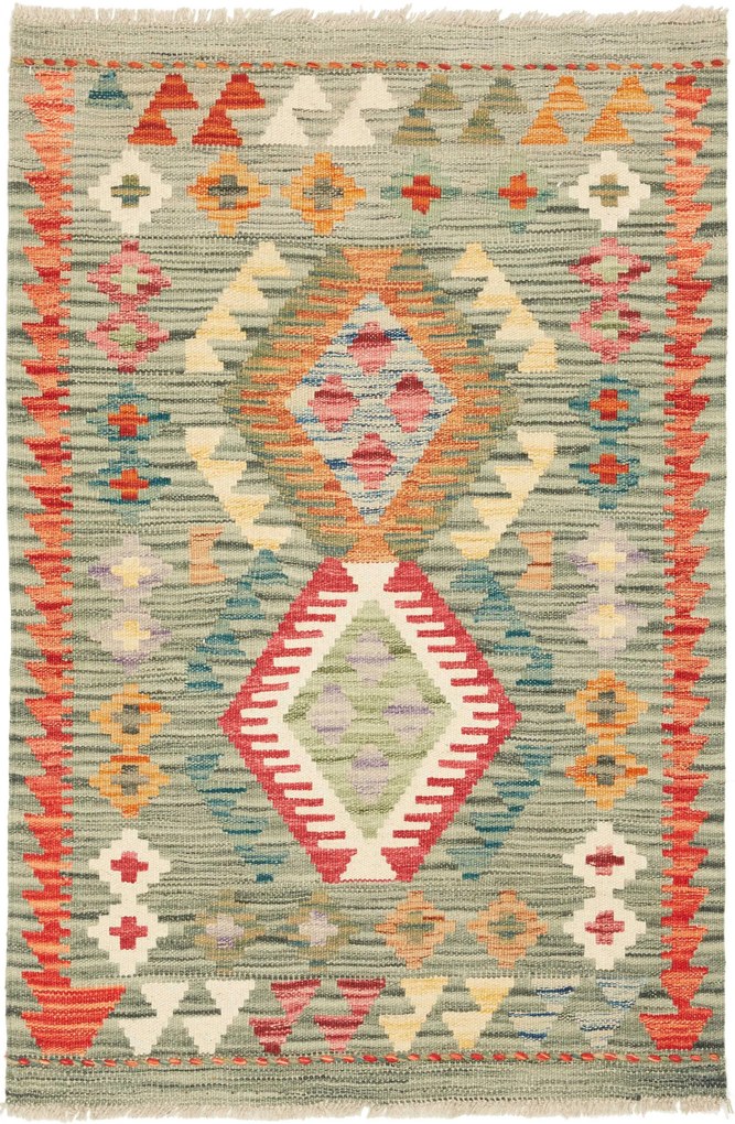 Kilim Tappeto 120x80 (Pakistan) Tessuto A Mano