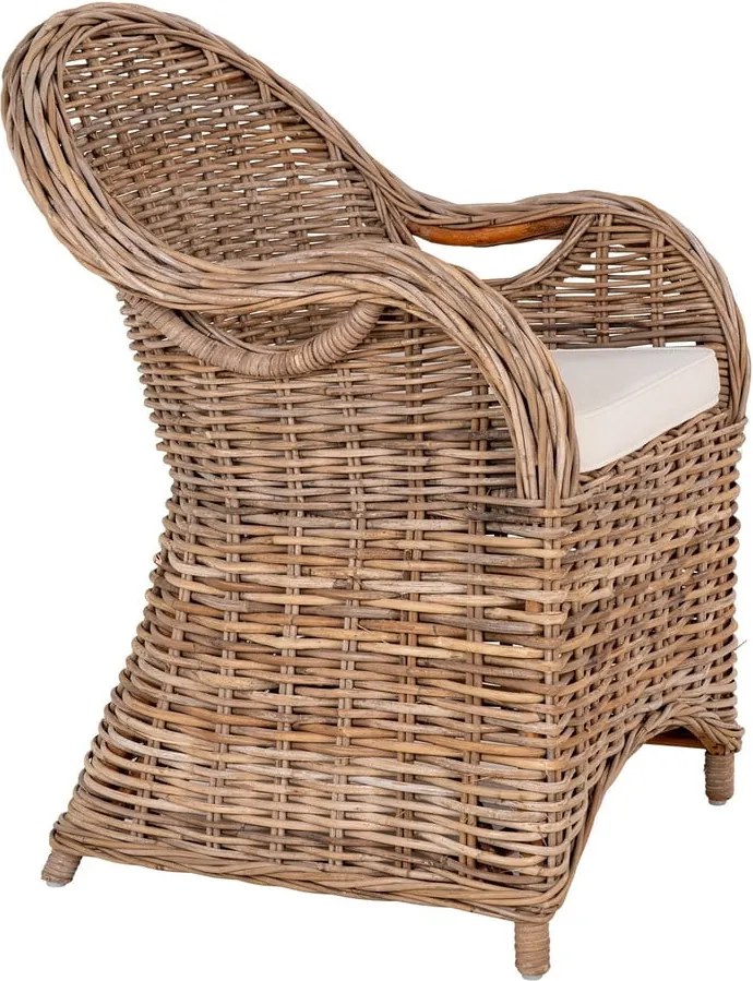 Set di sedie da giardino in rattan di colore naturale 2 pz Larisa - House Nordic
