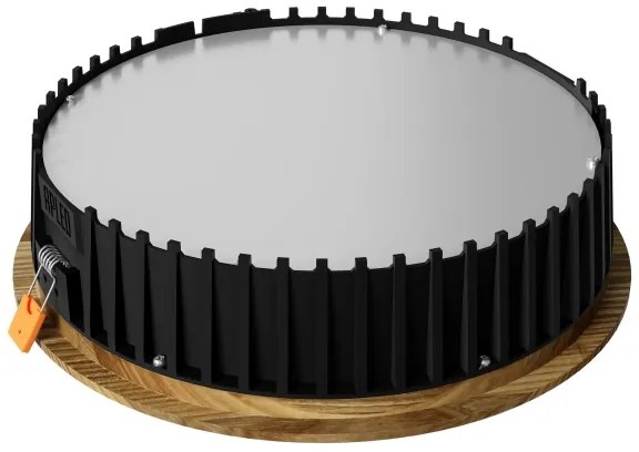 APLED - Lampada LED RONDO WOODLINE LED/18W/230V 3000K diametro 26 cm cenere legno solido