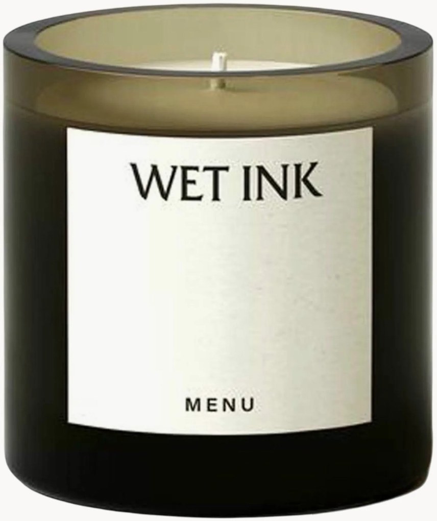 Candela profumata Wet Ink (Ginepro, Cipresso, Pompelmo, Menta) in vetro