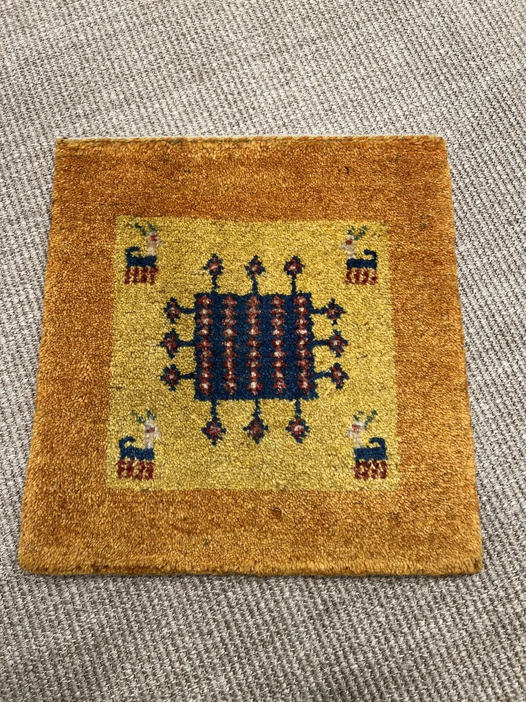 Gabbeh Tappeto persiano 40x40 Rosso (Iran) Annodato A Mano