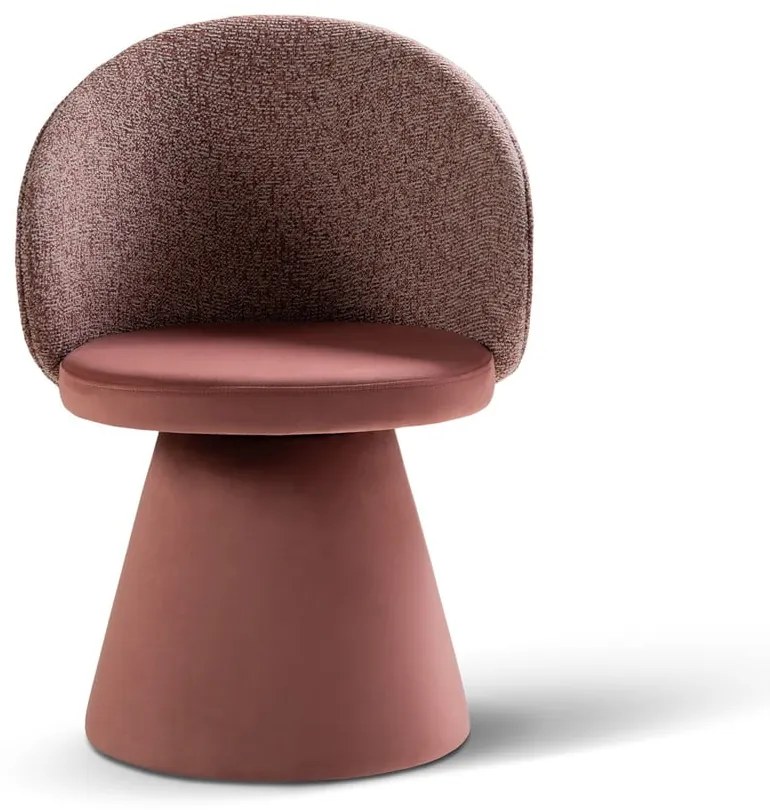 Poltrona rosa con rivestimento in velluto Inez – Micadoni