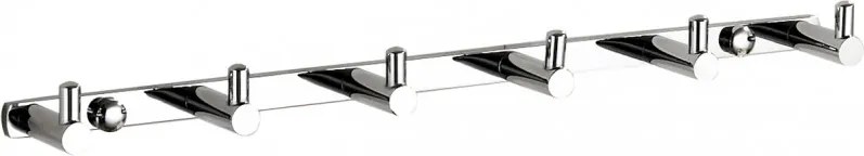 Mexen gancio per asciugamani con sei supporti, cromo - 709166-00