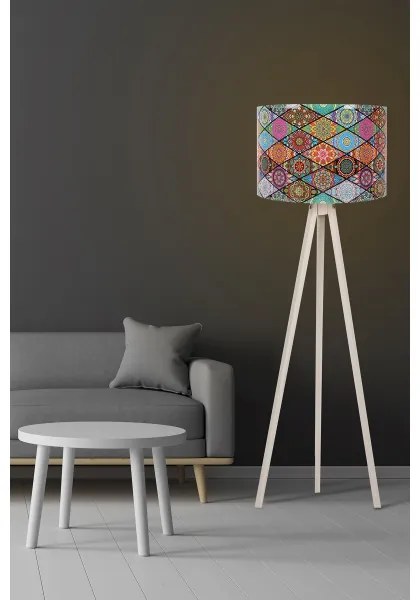 Lampada da terra AYD 1xE27/60W/230V multicolore/beige