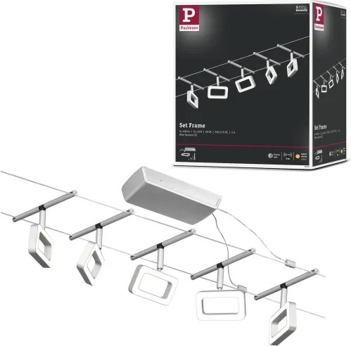 Paulmann 94481 - Set da 5 faretti LED da 4,8 W per sistema a cavo 230 V
