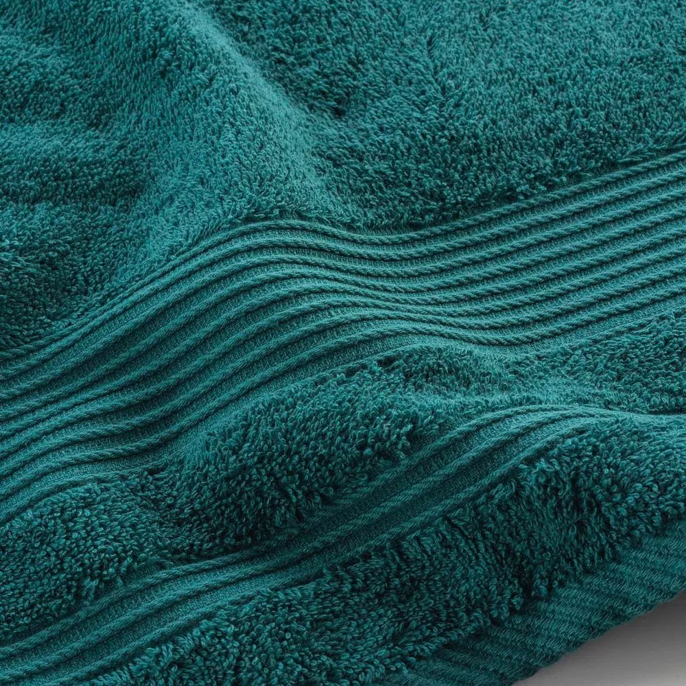 Asciugamano in spugna di cotone verde scuro 70x130 cm Tendresse - douceur d'intérieur