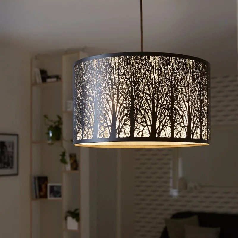 Lampadario Moderno Forest nero 3x E27 INSPIRE