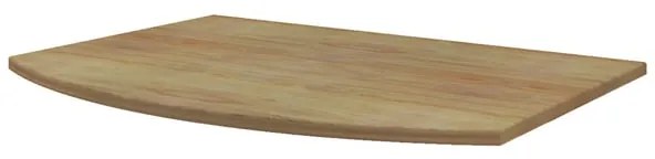 Top per lavabo Vague BADEN HAUS L 69 x H 1.6 x P 51 cm rovere tabacco stratificato, verniciato