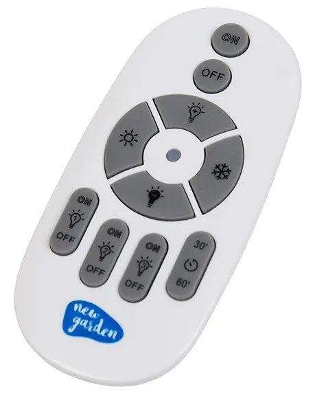 Lampada da terra in rattan dimmerabile IP65 con telecomando - Saona