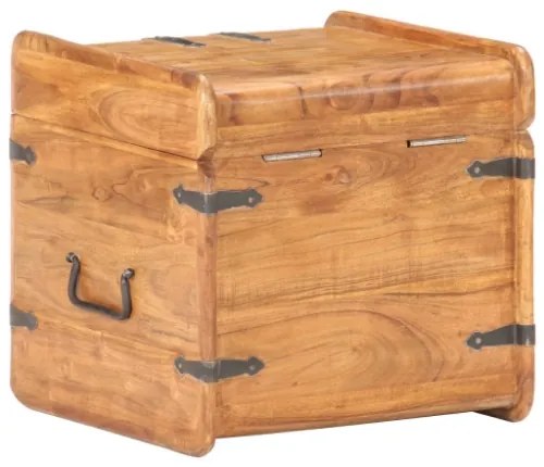 Baule 40x40x40 cm in Legno Massello di Acacia