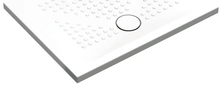Piatto doccia in ceramica PUNTO bianco L 90 x L 70 x H 3.5 cm opaco
