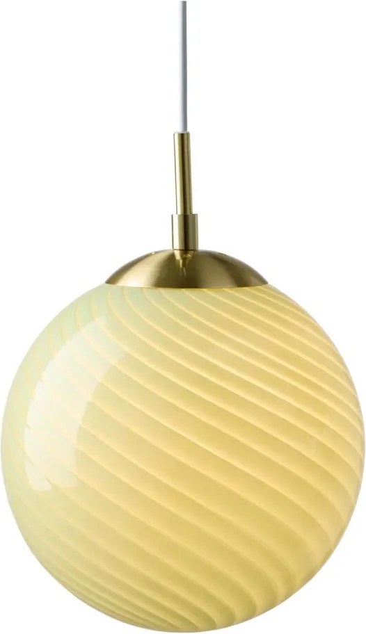 Halo Design 748525 - Sospensione a cavo CANDY 1xE27/25W/230V Ø 25 cm verde/ottone