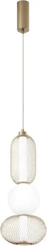 Lampadario LED glamour LED-INKAS-S3-ORO nero 2460 lumen, LUCE AMBIENTE DESIGN