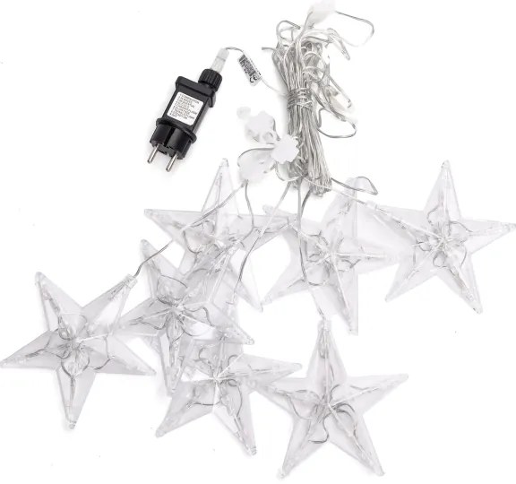 Aigostar - Catena luminosa natalizia LED da esterno 70xLED/230V 1,2x1m IP44 bianco caldo con stelle