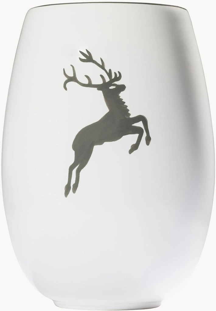 Vaso fatto a mano Grauer Hirsch, alt. 15 cm