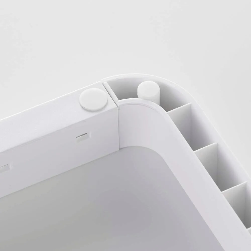 Cremagliera bianca regolabile per coperchi e padelle Tower - YAMAZAKI