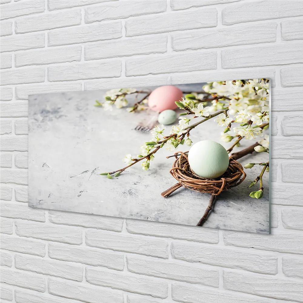 Rivestimento parete cucina Fiori d'uovo 100x50 cm