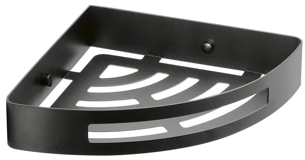 Gedy - Mensola angolare per doccia SMART 21x4,5 cm nero opaco