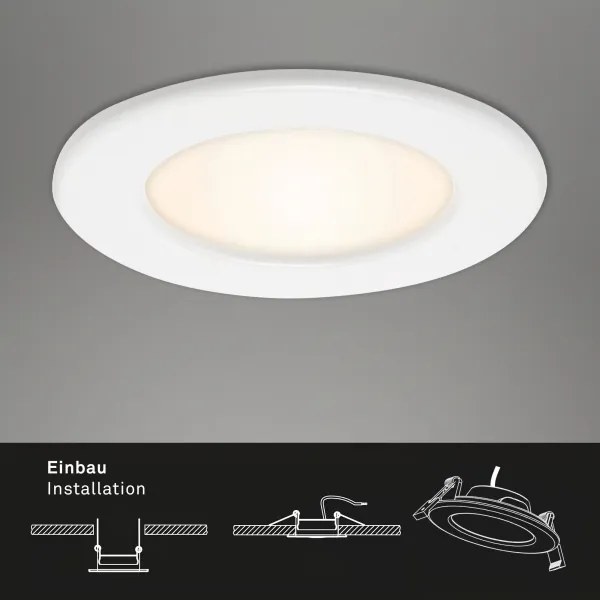 Set da 3 faretti da incasso per bagno LED/6W/230V 3000K IP44 bianco