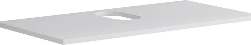 Top per lavabo appoggio Niwa L 90 x H 2 x P 46 cm laccato opaco bianco truciolare