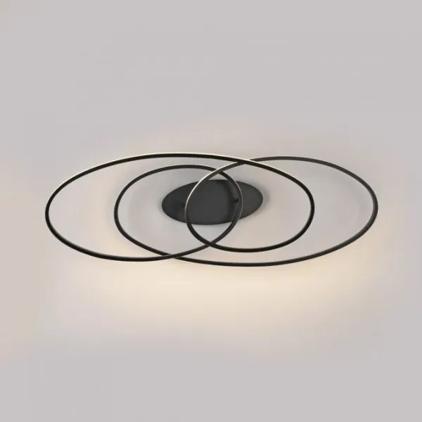 JUST LIGHT. 15321-18 - Plafoniera LED LUMACA LED/33W/230V nero