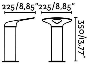 FARO 71224 - Lampada LED da esterno LOTUS LED/18W/230V IP65