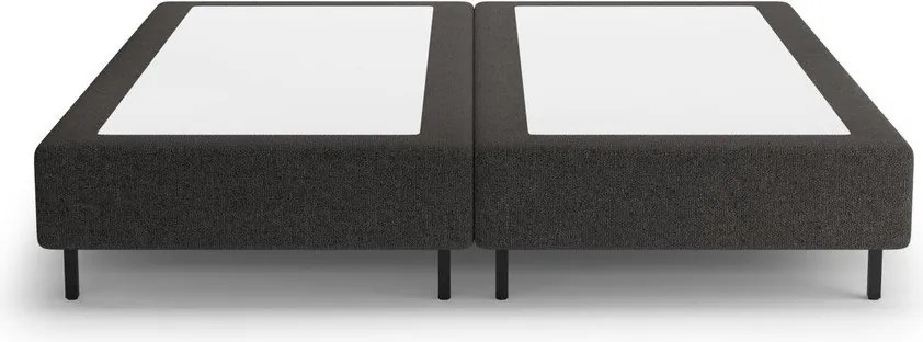 Letto matrimoniale imbottito nero senza testiera 200x200 cm Whale – Micadoni