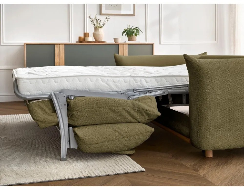 Divano verde allungabile 214 cm Ernest – Bobochic Paris