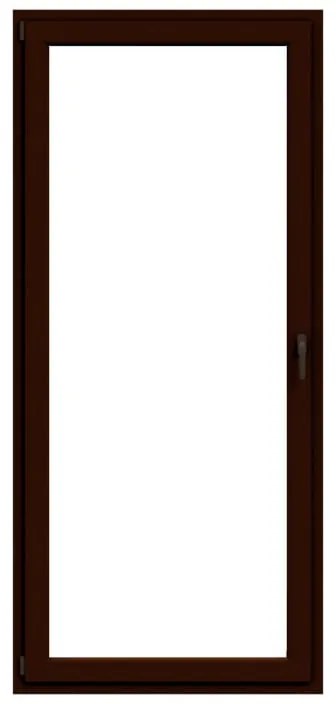 Portafinestra in PVC noce L 80 x H 220 cm, 1 anta apertura a destra