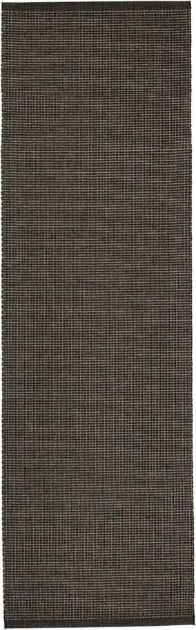 Passatoia da interno/esterno color antracite 70x240 cm Emm Black Linen – Pappelina