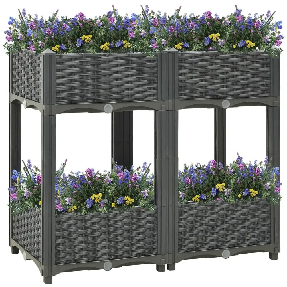 Fioriera Rialzata 80x40x71 Cm İn Polipropilene /