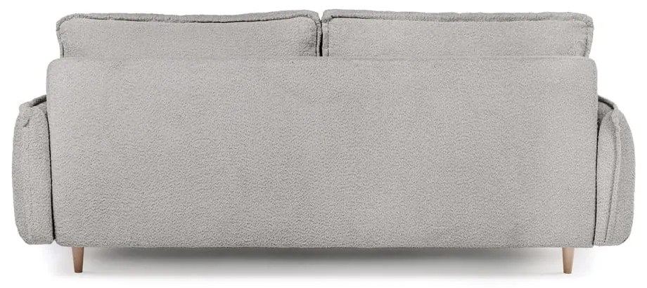Divano letto in tessuto bouclé grigio 215 cm Patti - Bonami Selection